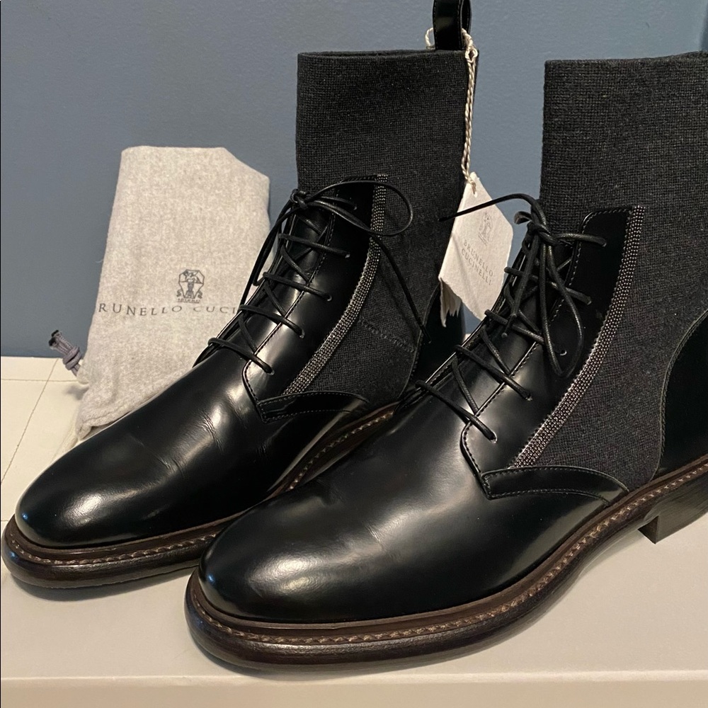 ❌SOLD❌ Brunello Cucinelli Fall Winter Ankle Calf Boots Shoes Size 38.5